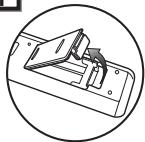 TOSHIBA RDXV-50 - Installation des Piles Dans la Télécommande - 1