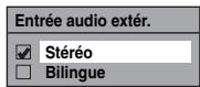TOSHIBA RDXV-50 - Réglage de l'entrée audio extérieure - 3