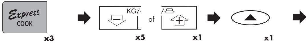 SHARP R-96ST-A - a) 1. De ingestelde的那一 veranderen voor SNEL BEREIDEN &amp; SNEL ONTDOOieten: - 1