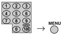 SHARP 27C241 - Press MENU, and secret No. is registered. - 1