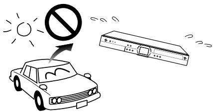 SHARP DV-HR350F/HR300F - N'utilisez pas l'enregistreur dans des endroits soumis à des températures élevées. - 1
