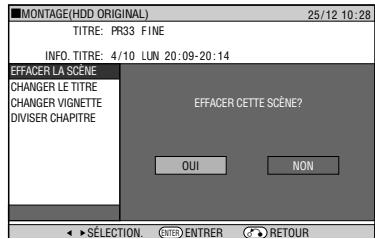 SHARP DV-HR350F/HR300F - Appuyez sur pour sélectionner "OUI", puis appuyez sur set/enter. - 1