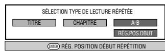 SHARP DV-HR350F/HR300F - Lecture répétée a-b (lecture répétée d'un passage spécifique) - 1