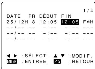 SHARP DV-HR350F/HR300F - Une fois la date d'enregistrement correcte affichée, appuyez sur pour continuer la programmation. - 2