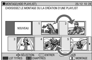 SHARP DV-HR350F/HR300F - Changement de l'ordre des titres - 1