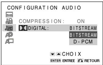 SHARP DV-NC55U - Réglage de DOLBY digital - 1