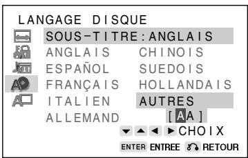 SHARP DV-NC55U - Sélection d'une langue parmi AUTRES - 1