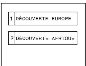 SHARP DV-NC55U - Sélection des scènes par numéro de titre - 1