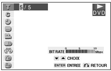 SHARP DV-NC55U - Servez-vous des touches numériques (0 à 9) pour composer le numéro du titre jusqu'à quel vous pouvez sauter. - 1