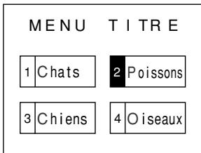 SHARP DV-NC55U - Sélection des scènes sur l'écran de menu - 2