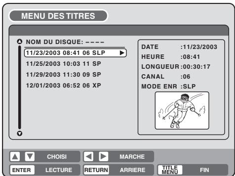 SHARP DV-RW250F - Création d'une liste de lecture - 1
