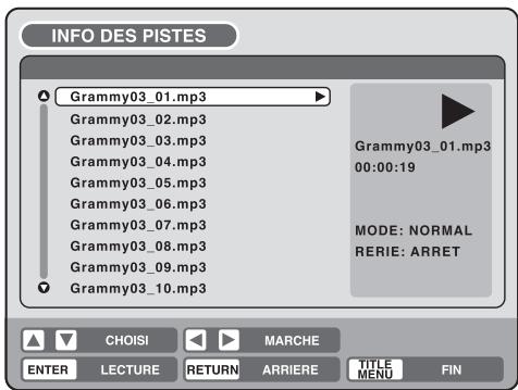 SHARP DV-RW250F - Lecture des fichiers MP3/WMA - 2