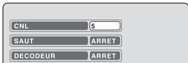 SHARP DV-RW250F - Réglages DECODEUR MARCHE/ARRET - 1