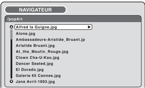 SHARP DV-RW250F - Appuyer sur ▲ ou ▼ pour choisir le fichier JPEG. - 1