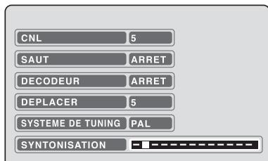 SHARP DV-RW250F - Réglage manuel des canaux - 3