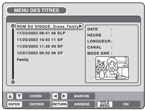 SHARP DV-RW250F - Changer le nom du disque - 3