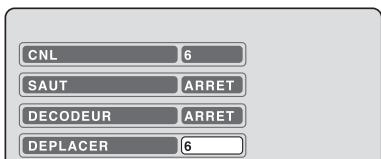 SHARP DV-RW250F - Déplacer une chaîne - 2