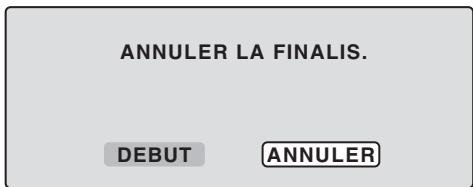 SHARP DV-RW250F - ANNULER LA FINALISATION D'UN DISQUE - 1
