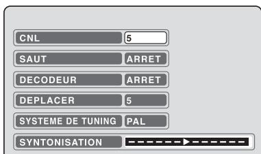 SHARP DV-RW250F - Réglage manuel des canaux - 1
