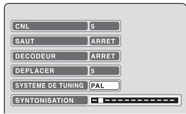 SHARP DV-RW250F - Réglage manuel des canaux - 2