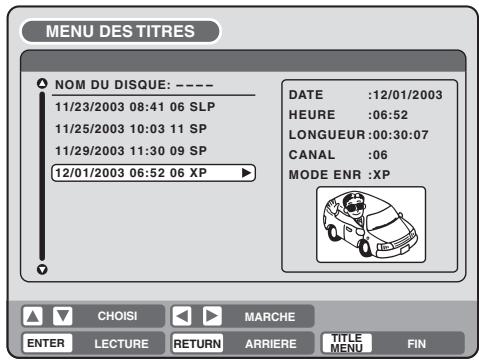 SHARP DV-RW250F - Supprimer une liste de lecture - 2