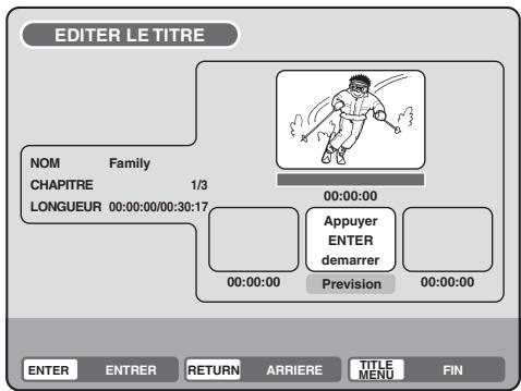 SHARP DV-RW250F - Effacer une scène (Editer le titre) - 2