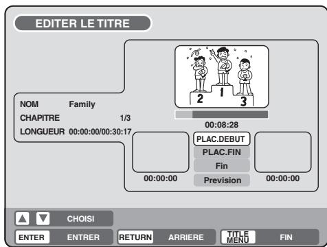 SHARP DV-RW270F - Effacer une scène (editor le titre) - 3