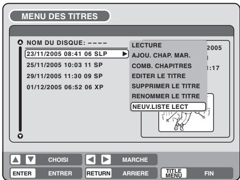 SHARP DV-RW270F - Appuyer sur TITLE menu/top MENU. le MENU des titres apparait. - 2