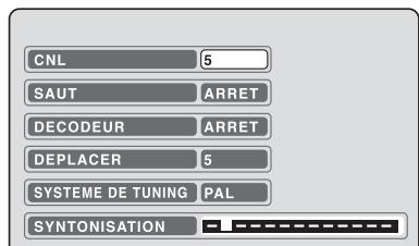 SHARP DV-RW270F - Réglage manuel des canaux - 2