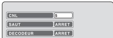 SHARP DV-RW270F - Réglages decodeur marche/arret - 2