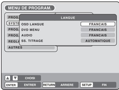 SHARP DV-RW270F - Utilisation du MENU de program. - 4