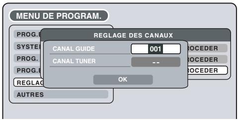 SHARP DV-RW270F - Vérification du réglage des canaux pour utiliser le système showview - 3
