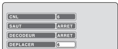 SHARP DV-RW270F - Déplacer une chaîne - 3
