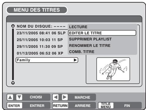 SHARP DV-RW270F - Effacer une scène (editor le titre) - 1