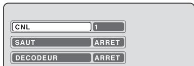 SHARP DV-RW270F - Réglages decodeur marche/arret - 1