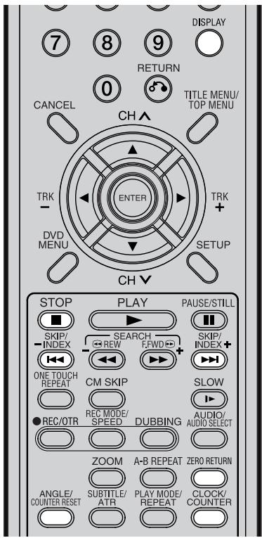 SHARP DV-RW270F - Fonction remise à zéro/ fonction recherche par index - 2