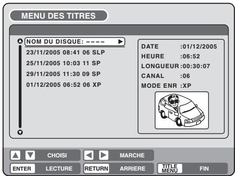 SHARP DV-RW270F - Supprimer une liste de lecture - 2
