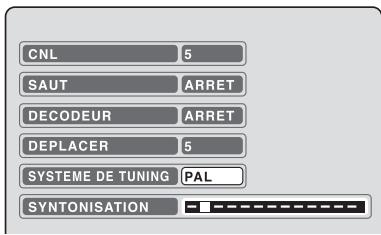 SHARP DV-RW270F - Réglage manuel des canaux - 3