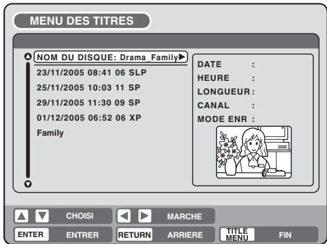 SHARP DV-RW270F - Changer le nom du disque - 3