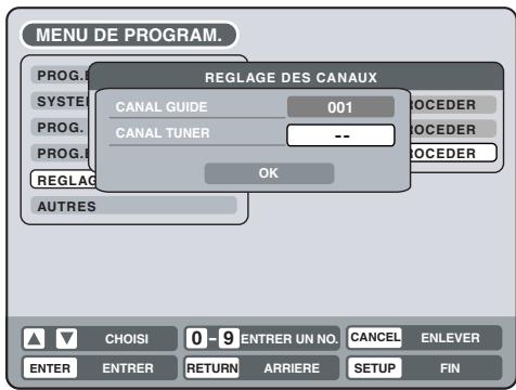 SHARP DV-RW270F - Vérification du réglage des canaux pour utiliser le système showview - 5
