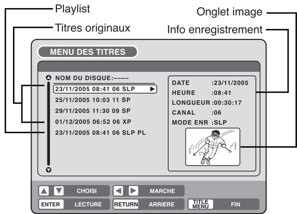 SHARP DV-RW270F - Appuyer sur TITLE menu/top MENU. - 1