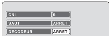 SHARP DV-RW270F - Réglages decodeur marche/arret - 3