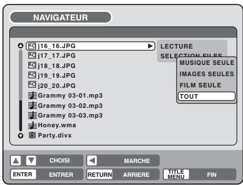 SHARP DV-RW270F - Quand le fichier à titre est sélectionné - 1