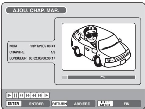 SHARP DV-RW270F - Ajouter un marqueur de chapitre - 3