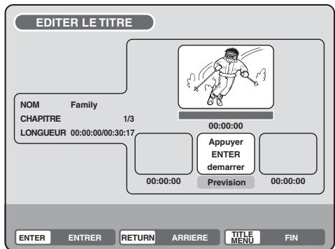 SHARP DV-RW270F - Effacer une scène (editor le titre) - 2