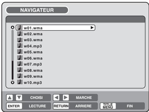 SHARP DV-RW270F - Lecture des fichiers mp3/wma - 1