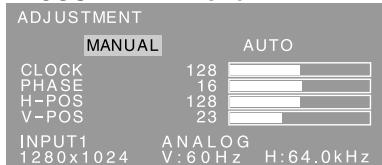 SHARP LL-193A/G - Manual screen adjustment - 1
