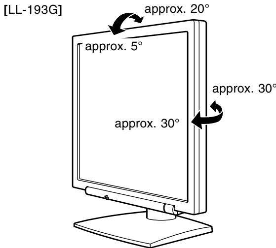 SHARP LL-193A/G - Réglage de la hauteur [LL-193G] - 3