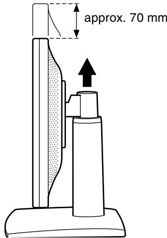 SHARP LL-193A/G - Réglage de la hauteur [LL-193G] - 1