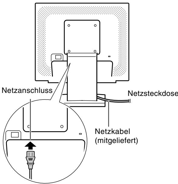SHARP LL-193A/G - Anschreiben des Monitors an eine Stromquelle - 1